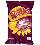 Patatas Fritas Con Sabor A Jamón Ruffles 225 G.