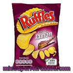 Patatas Fritas Con Sabor A Jamón Ruffles 312 G.