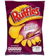 Patatas Fritas Con Sabor A Jamón Ruffles 312 G.