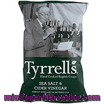 Patatas Fritas Con Sabor A Vinagre De Sidra Y Sal Marina Tyrrell´s 150 Gramos