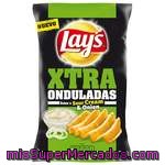 Patatas Fritas Extraonduladas Con Sabor A Crema Y Cebolla Lay`s 147 Gramos