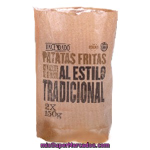 Patatas Fritas Lisas Tradicionales, Hacendado, Paquete 2 U - 300 G