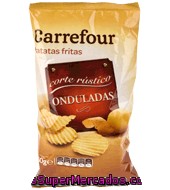 Patatas Fritas Onduladas Corte Rústico Carrefour 160 G.