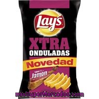 Patatas Onduladas Sabor Jamón Lay's 190 G.