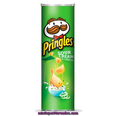 Patatas
            Pringles Crema-cebolla 165 Grs