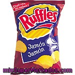 Patatas Sabor Jamón Ruffles 170 G.