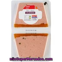 Paté A La Pimienta Eroski Basic, Pack 2x60 G