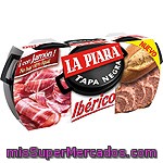 Paté Con Sabor A Jamón Ibérico La Piara Tapa Negra Pack 2 Unidades De 146 Gramos