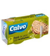 Paté De Atún Claro Con Aceitunas Calvo 165 G.