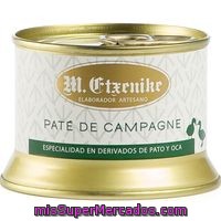 Paté De Campagne Etxenike, Lata 130 G