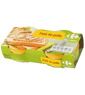 Pate De Pollo Carrefour Pack 2x78 G.