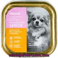 Paté De Pollo Para Perro Senior De Razas Peq. Eroski, Lata 150