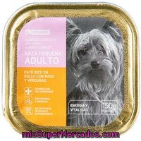 Paté De Pollo Para Perros De Razas Pequeñas Eroski, Lata 150 G