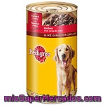 Paté En Trozos Con Buey Para Perros Pedigree Lata De 1200 G.