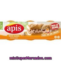 Paté Suave Apis, Pack 3x80 G