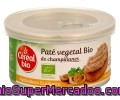 Paté Vegetal Ecológico De Champiñones Céréal Bio 125 Gramos