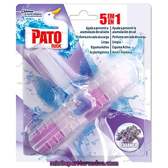 Pato Desinfectante Wc 5 En 1 Fragancia Lavanda Aparato + Recambio