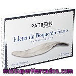 Patron Filetes De Boquerón Fresco En Aceite De Oliva Lata 55 G Neto Escurrido