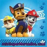 Paw Patrol Servilletas Decoradas 33x33 Cm Paquete 20 Unidades