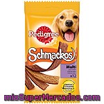 Pedigree Schmackos Multi Tiras De Carne Fresca Para Perro Estuche 12 Unidades