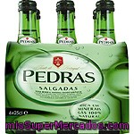 Pedras Agua Mineral Con Gas Pack 6 Botellas 25 Cl