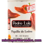 Pedro Luis Pimientos Del Piquillo De Lodosa Enteros Extra 18-22 Frutos Lata 375 G Neto Escurrido