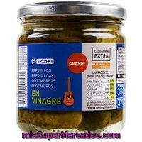 Pepinillos Grandes Eroski, Tarro 180 G