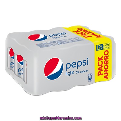 Pepsi Light Pack 12 Latas 33 Cl