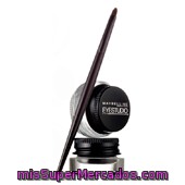 Perfilador Ojos Eye Liner Gel Negro 24 H (contiene Pincel Profesional), Maybelline, U