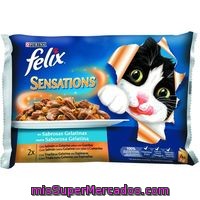 Pescados En Sabrosas Gelatinas Felix Pack 4x100 Gr