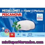 Pescanova Medallones De Filete De Merluza Sin Piel 4-5 Piezas Estuche 400 G Neto Escurrido
