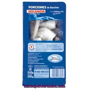 Pescanova Porciones De Bacalao Envase 400 Gr