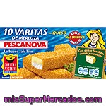 Pescanova Varitas De Merluza Rebozadas Con Queso 10 Unidades Estuche 300 G