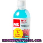 Phb Total Enjuage Bucal Antiséptico Sabor Menta Fresca Botella 300 Ml + 200 Ml Gratis