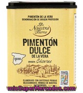 Pimentón Dulce De La Vera - Sin Gluten - De Nuestra Tierra De Nuestra Tierra 70 G.