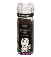 Pimienta Negra En Molinillo Carmencita Tarro 50 Gramos