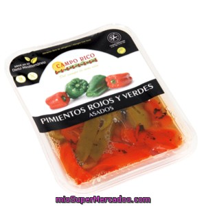 Pimiento Asado En Tiras Bicolor Tarrina 350 Gr