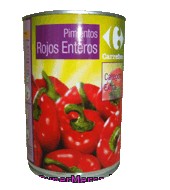 Pimientos Rojos Enteros Carrefour 250 G.