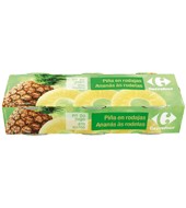 Piña En Rodajas Carrefour Pack 3x139 G.