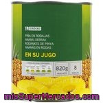 Piña En Rodajas Eroski, Lata 490 G