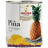 Piña En Su Jugo En Rodajas Golden, Lata 490 G