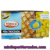 Piña  En Su Jugo Troceada, Videca, Bote 425 G - Escurrido 270 G