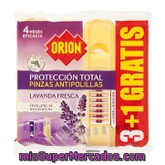 Pinzas Antipolillas Lavanda Fresca Orion 3 Ud.