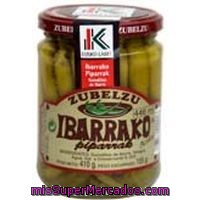 Piparras Sin Conserva Zubelzu, Tarro 380 G