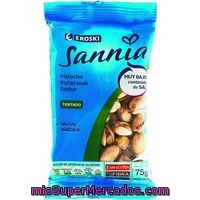 Pistachos Tostado Sin Sal Eroski Sannia, Bolsa 75 G