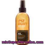 Piz Buin Wet Skin Oil Transparent Sun Spray Protector Solar Spf15 Spray 150 Ml