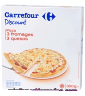 Pizza 3 Quesos Carrefour Discount 350 G.