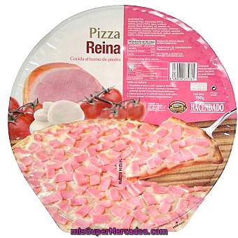 Pizza Congelada Reina (tomate, Jamon Cocido, Queso), Hacendado, U 390 G