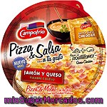 Pizza De Jamón-queso Con Salsa Cheddar Campofrío, 1 Unid., 360