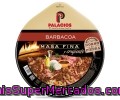 Pizza De Masa Fina Y Crujiente Con Salsa Barbacoa, Carne Picada Y Bacon Palacios 390 Gramos